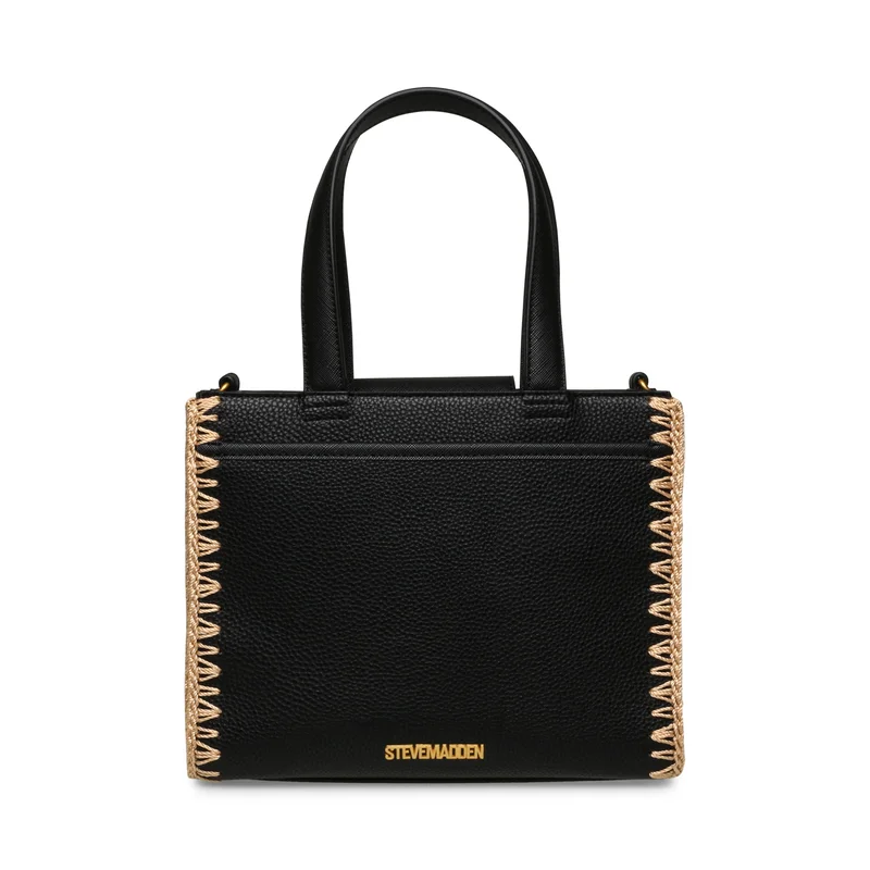 STEVE MADDEN Steve madden aris black/gold tote bag